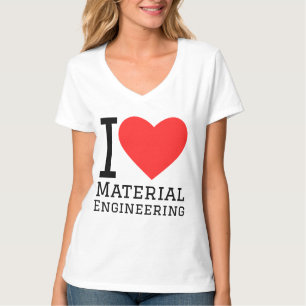 Jag älskar materialteknik t shirt