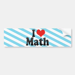 Jag älskar Math Bildekal