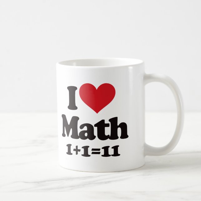 Jag älskar Math! Kaffemugg (Höger)