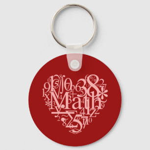 Jag älskar Math Keychain Nyckelring