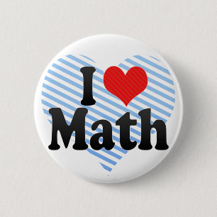 Jag älskar Math Knapp