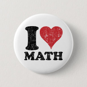 Jag älskar Math Knapp