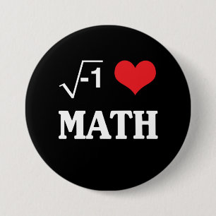 Jag älskar Math Knapp