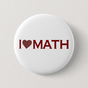 Jag älskar Math Knapp