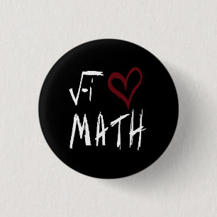 Jag älskar Math knäppas Knapp