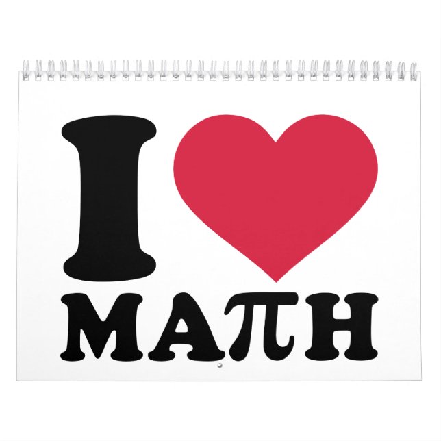Jag älskar math Pi Kalender (Omslag)