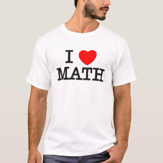 Jag älskar MATH T-shirt