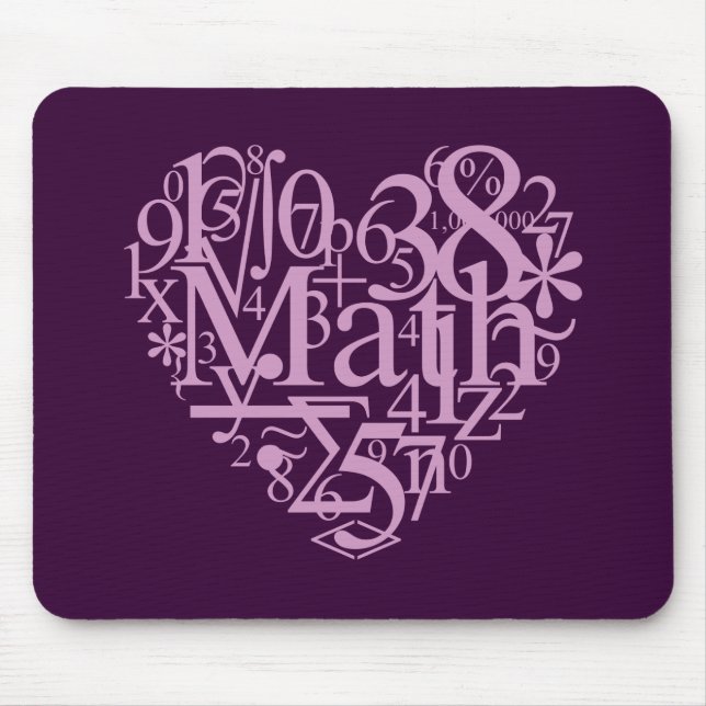 Jag älskar MathMousepad Musmatta (Framsidan)