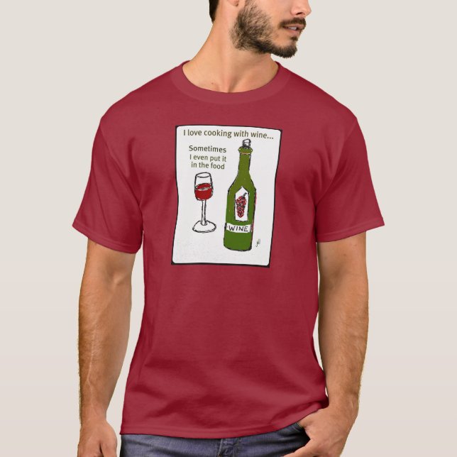 JAG ÄLSKAR MATLAGNING MED VIN, IBLAND SOM JAG T SHIRT (Framsida)
