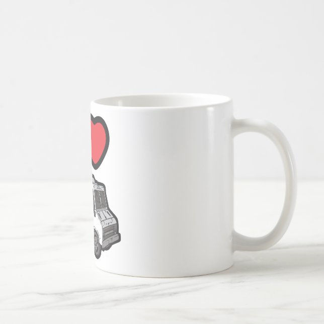 Jag älskar matlastbilar! kaffemugg (Höger)