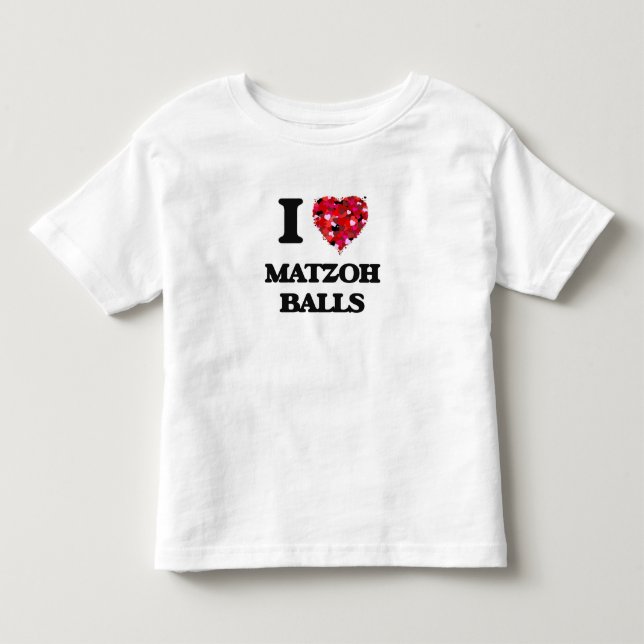 Jag älskar Matzohbollar T Shirt (Framsida)