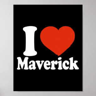 Jag älskar Maverick, jag älskar Maverick, röda hjä Poster