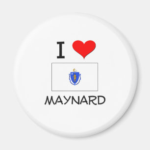 Jag älskar Maynard Massachusetts Magnet