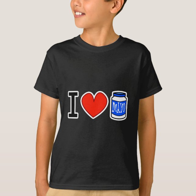 Jag älskar Mayo! T-shirt (Framsida)