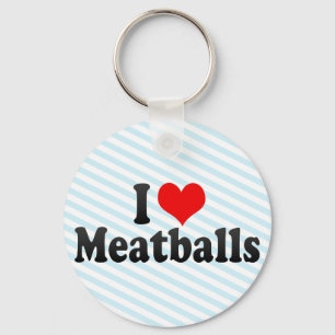 Jag älskar Meatballs Nyckelring