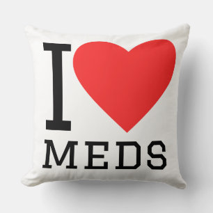 Jag älskar mediciner kudde
