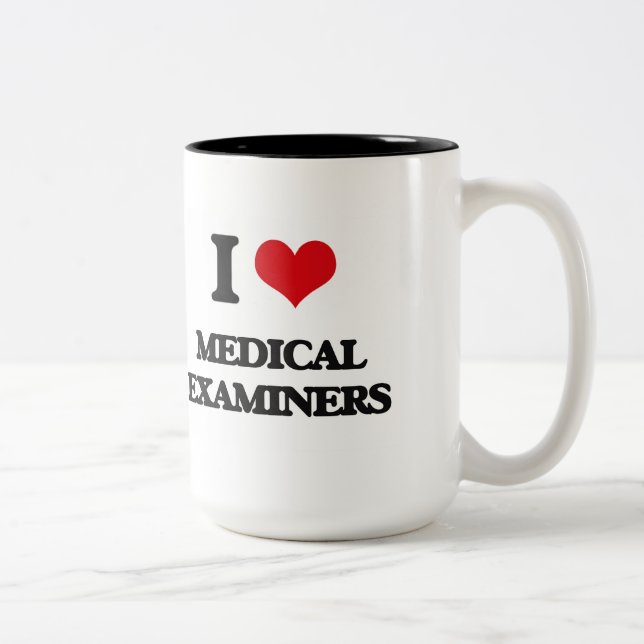 Jag älskar medicinska granskare Två-Tonad mugg (Höger)