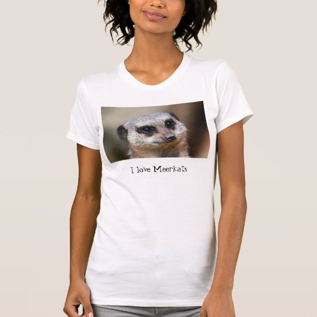 Jag älskar Meerkats T-shirt (Framsida)