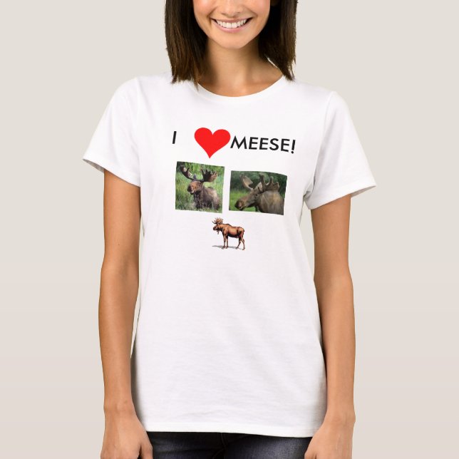 jag älskar meese t-shirt (Framsida)