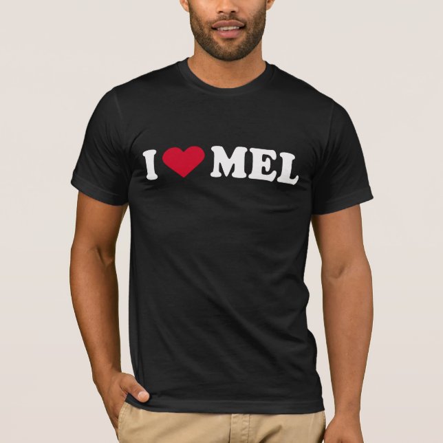 JAG ÄLSKAR MEL TRÖJA (Framsida)