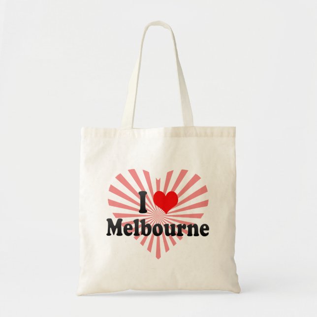 Jag älskar Melbourne, Australien Tygkasse (Framsidan)