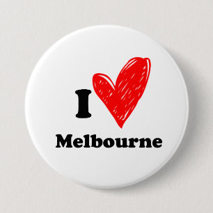 Jag älskar Melbourne Knapp
