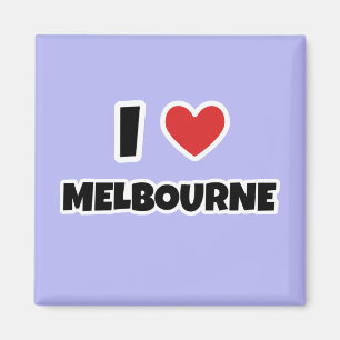 Jag älskar Melbourne Magnet