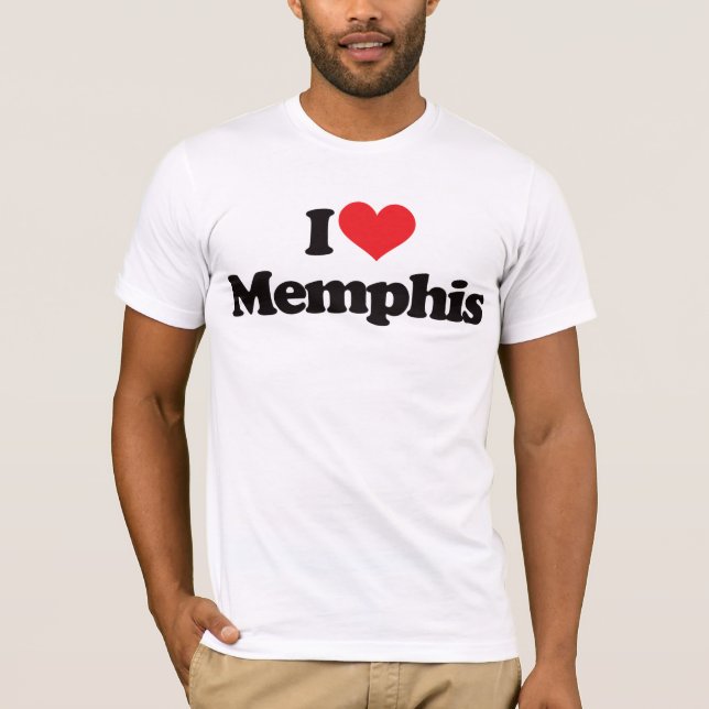Jag älskar Memphis Tee (Framsida)