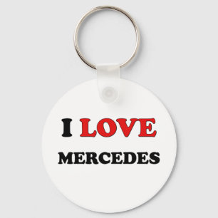 Jag älskar Mercedes Nyckelring