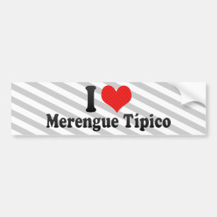 Jag älskar Merengue Típico Bildekal