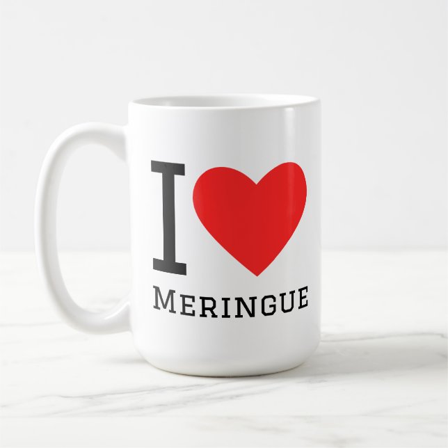 Jag älskar meringue kaffemugg (Vänster)