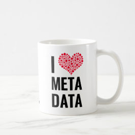 Jag älskar Metadatamuggen Kaffemugg