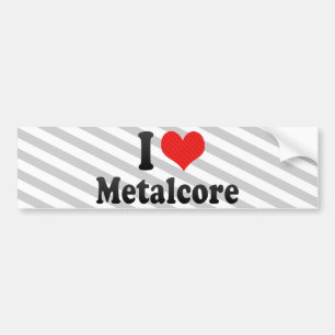 Jag älskar Metalcore Bildekal