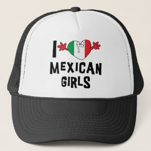 Jag älskar mexicanska flickor truckerkeps