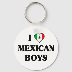 Jag älskar mexicanska pojkar nyckelring