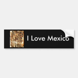 Jag älskar Mexico Bildekal
