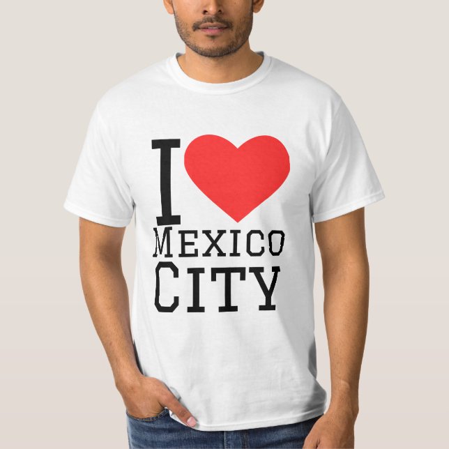 Jag älskar Mexico City T Shirt (Framsida)