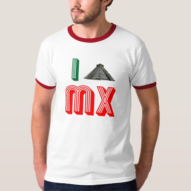 Jag älskar Mexico T Shirt (Framsida)
