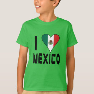 Jag älskar Mexiko pojkars T Shirt