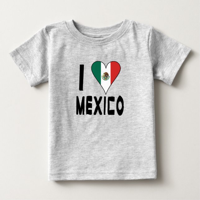 Jag älskar Mexiko  T Shirt (Framsida)