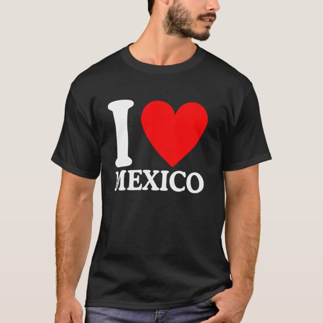 Jag älskar Mexiko T-shirt  Jag älskar Mexiko (Framsida)