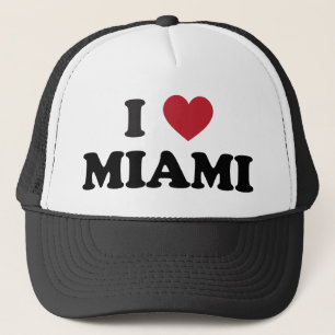 Jag älskar Miami Florida Truckerkeps