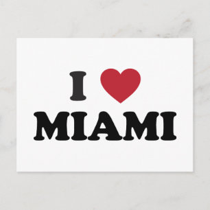 Jag älskar Miami Florida Vykort