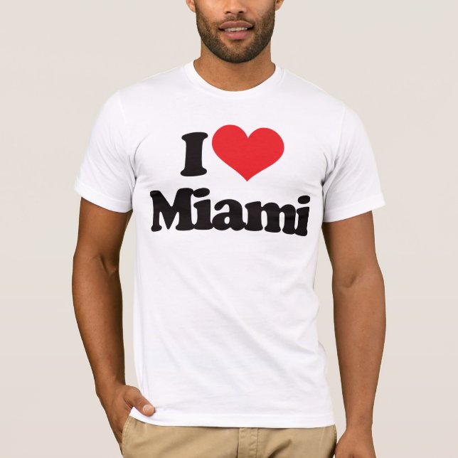 Jag älskar Miami Tee (Framsida)