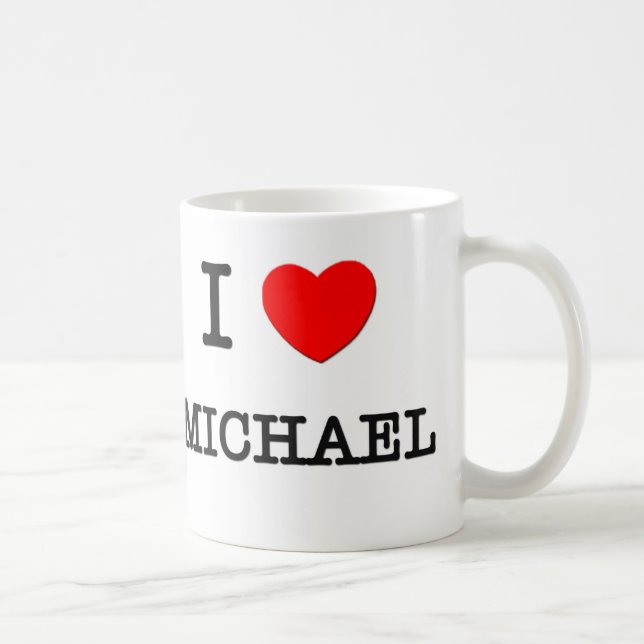 Jag älskar Michael Kaffemugg (Höger)