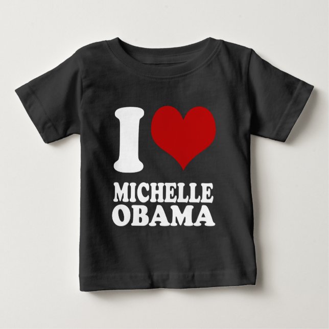 Jag älskar Michell Obama T-shirt (Framsida)