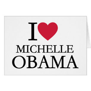 Jag älskar Michelle Obama Hälsningskort