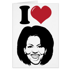Jag älskar Michelle Obama Hälsningskort