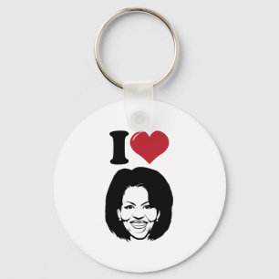 Jag älskar Michelle Obama Nyckelring