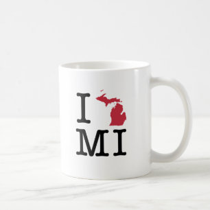 Jag älskar Michigan Kaffemugg